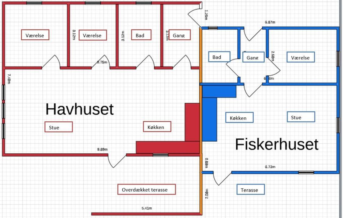 Havhuset I Oster Hurup - I Byen, Ved Stranden Exterior photo